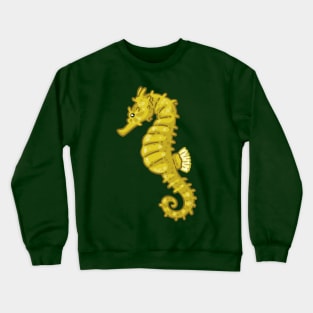 Yellow Seahorse Crewneck Sweatshirt